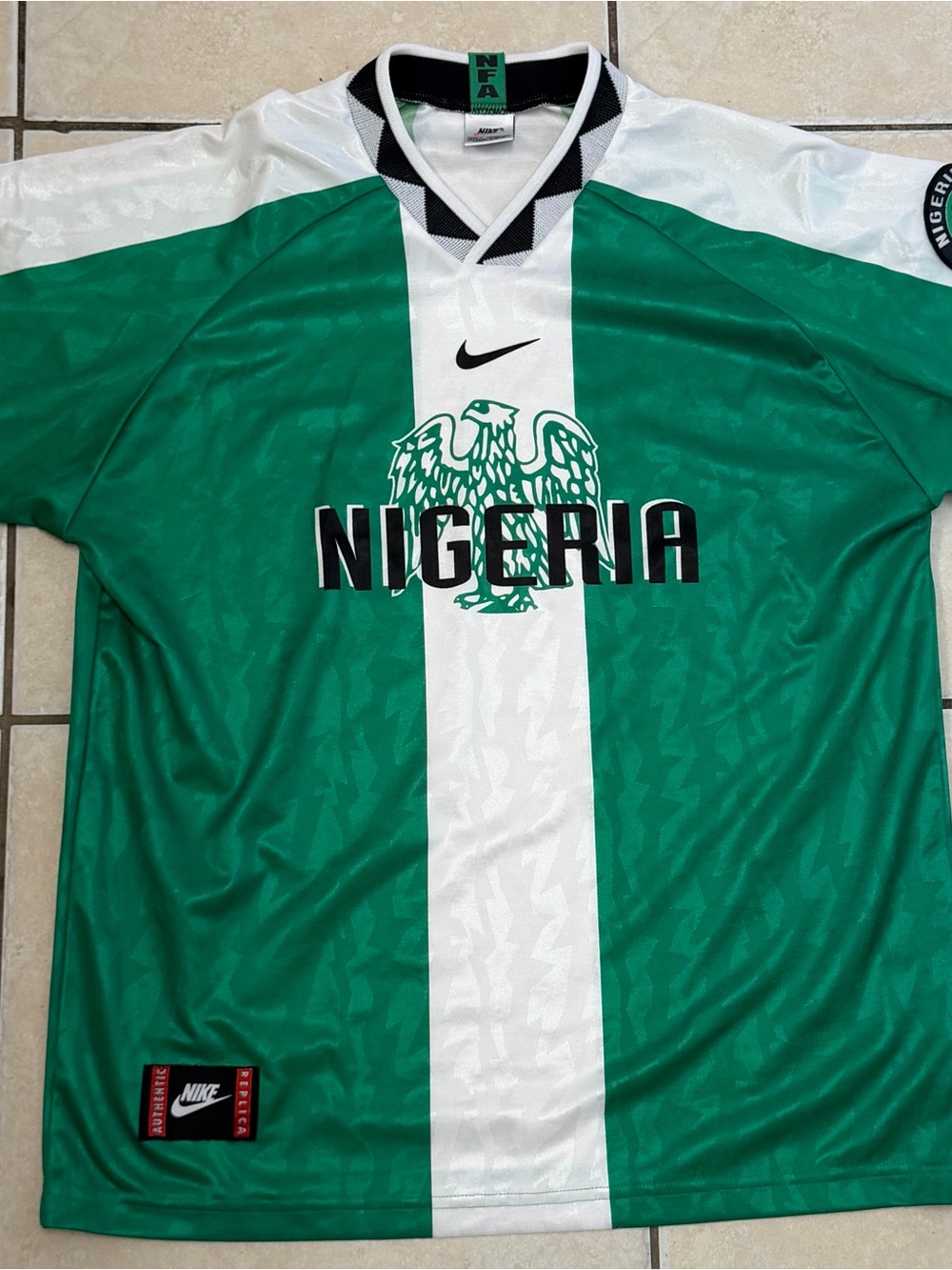 1996 Nigeria Super Eagles NIKE Home Football Shirt Jersey Olympics